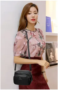 2025 Neue Damen Umhängetasche Lässig Weiches Leder Messenger Bag Mehrfache Tasche