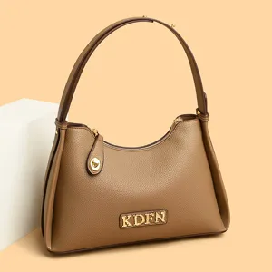 Women's Fashion PU Leather Underarm Shoulder Bag Retro Casual Tote Crossbody Bag Daily Commuter Handbag