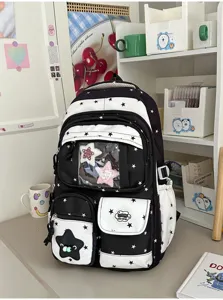 Japanese cute star backpack women primary school students lightweight large capacity schoolbag
