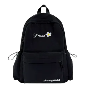 Japanese Solid Color College Student Backpack Lightweight Casual Travel School Bookbag Simple Daily Daypack For Teenagers