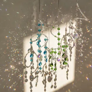Crystal suncatcher window hanging pendant colorful prism sun catcher home decor sparkling