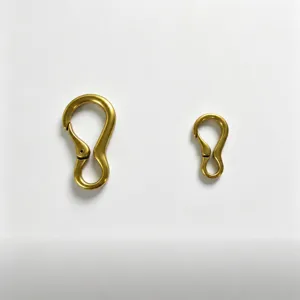Hebilla de Calabaza de Bronce Vintage Figura 8 Gancho de Resorte de Aleación de Zinc para Bolsos Accesorio de Llavero Multifuncional Clip de Gancho de Hardware