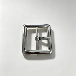 Fibbia per cintura in metallo argentato quadrato ricambio hardware cinturino accessorio
