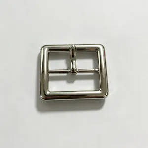 Fibbia per Cintura in Metallo Quadrata in Lega di Zinco Argento Lucido Sostituzione Fibbia ad Ardiglione per Uomo Donna Fai-da-Te Accessori Abbigliamento