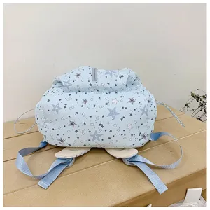 Zaino con stampa di stelle per donne e studenti, borsa casual per la scuola e il tempo libero.