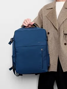 Zaino da viaggio impermeabile di grande capacita minimalista donna borsa casual.