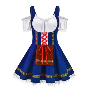 Bavarian Oktoberfest dirndl dress traditional German maid costume for festival party stage wear