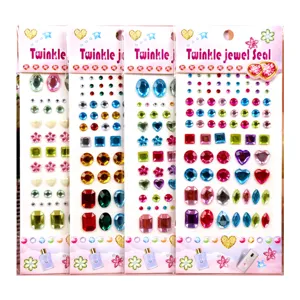 Acrylic rhinestone sticker sparkly crystal jewel gem sticker for phone face crafts DIY decor.
