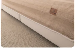 Funda de cojin de sofa de felpa de invierno gruesa calida antideslizante moderna