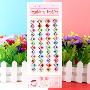 Kids DIY rhinestone stickers acrylic 3d diamond stickers for crafts phone decoration