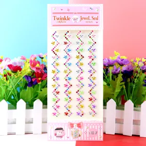 Kids 3D acrylic rhinestone diamond stickers DIY craft sparkling jewel stickers for decoration