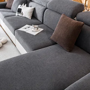 Housse de Canapé Universelle en Chenille Élastique Pour Quatre Saisons Housse de Canapé Extensible Antidérapante Protection Meubles Anti-Griffures de Chat