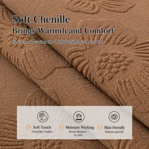Comfortabele chenille bankhoes voor alle seizoenen, antislip bankmat voor de woonkamer.