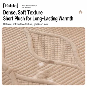Housse de coussin de canapé en peluche épaisse avec texture de feuille gaufrée 3D, douce et chaude