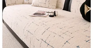 Housse de canapé en peluche coussin hiver anti-dérapant couverture meuble luxe design