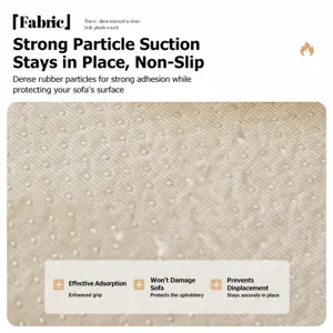 Chenille sofa cushion slipcover anti-slip texture furniture protector cover universal