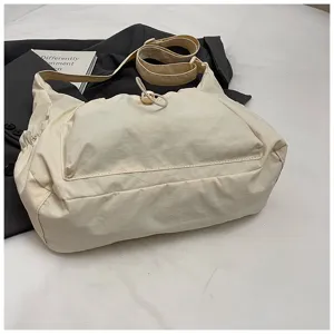 Koreaanse mode nylon trekkoord schoudertas grote capaciteit casual crossbody tas voor dames