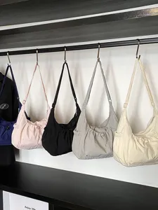 Modieuze Koreaanse nylon trekkoord schoudertas, grote capaciteit casual tas voor dames.