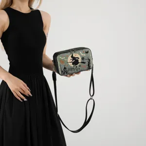 Trendy Halloween geprinte schoudertas voor dames, stijlvol uniek crossbody tasje.