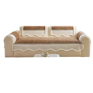 Chenille sofa cushion set four seasons universal non-slip couch cover slipcover beige