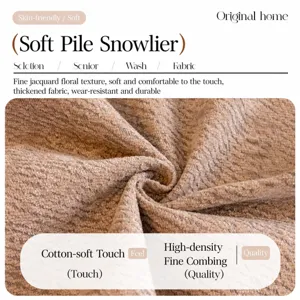 Tissu de housse de canapé en chenille épaisse avec une texture jacquard très durable.
