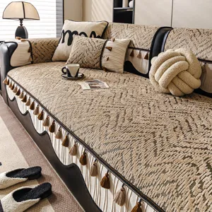 Luxe chenille bankhoes, universele vier seizoenen bankbeschermer retro anti-slip.