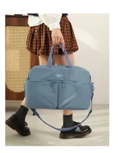 Women travel duffel bag gym sports fitness swim bag wet dry separation casual shoulder bag