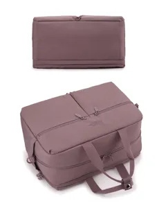 Multi-functional travel duffel bag, gym sports bag with dry-wet separation design.