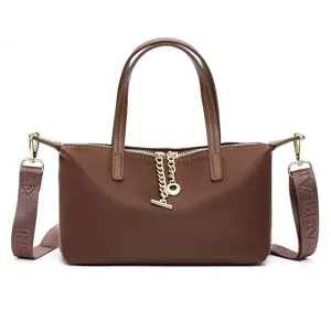 Waterproof nylon crossbody bag for women, stylish mini shoulder and handbag main view.