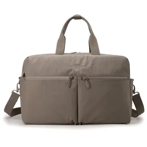 Stylish women travel duffel bag large capacity fitness gym bag with wet dry separation.