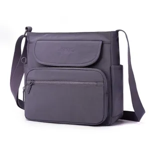 Stylish nylon crossbody bag with multi-pockets for women casual daily wear chic purse.