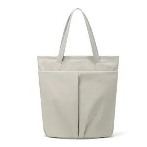 Lightweight nylon laptop tote bag waterproof casual shoulder bag for daily work use