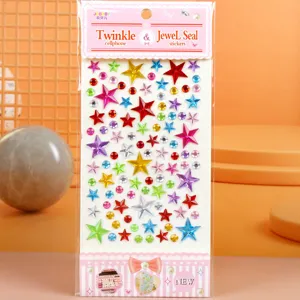 Adesivi con strass in cristallo acrilico a forma di stella per bricolage e decoro telefono dettaglio