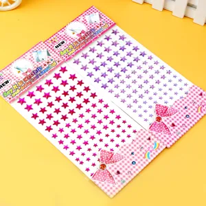Children crystal star rhinestone stickers, acrylic adhesive sticker for party makeup and decor.