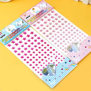 Kids acrylic crystal star rhinestone stickers, self-adhesive DIY face body makeup decor detail