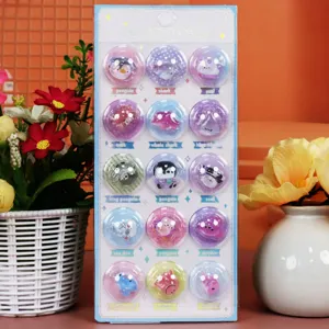 Cute 3D crystal bubble stickers set with cartoon marine animals for children DIY craft decor.