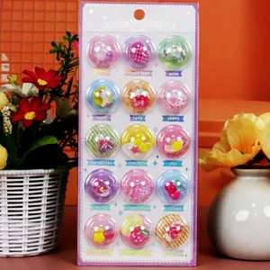 Rainbow capsule 3D crystal stickers, cute cartoon decorative stickers for kids crafts and fun.
