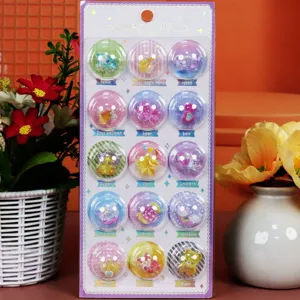 Cute 3D resin capsule stickers set, cartoon embossed design for kids DIY crafts and daily decoration.