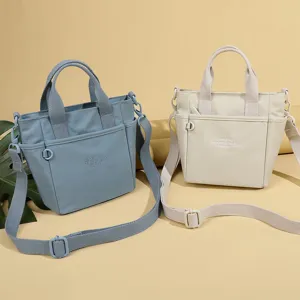 Sac bandoulière en nylon décontracté avec poignée supérieure et sangle réglable quotidien