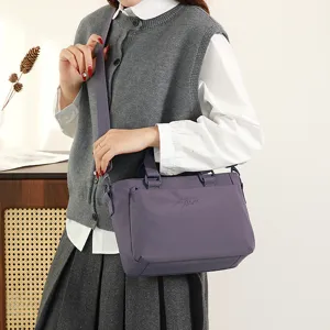 Sac à bandoulière décontracté en nylon multi-poches pour femme usage quotidien chic