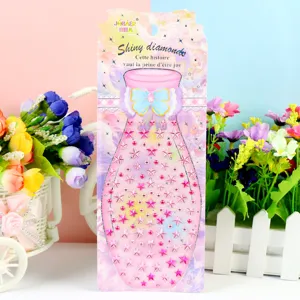 Acryl ster diamant stickers, grote mobiele telefoon decoratieve strass steentjes stickerblad.