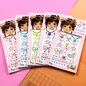 3D nail art stickers body gems crystal butterfly heart rhinestone face makeup jewels