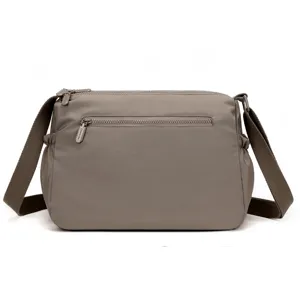 Women nylon crossbody bag casual daily shoulder handbag waterproof travel purse with multi pockets