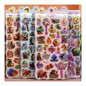 3D relief crystal epoxy resin stickers magical wand cute animal cartoon sticker main