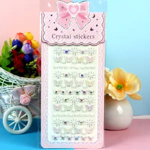 Crystal stickers DIY diamond rhinestone gem stickers for kids crafts and phone case decoration.