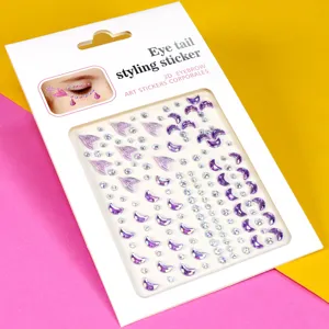 Strass visage autocollants maquillage yeux cristaux brillants pour fete soiree
