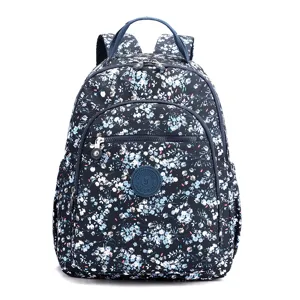 Zaino da donna con stampa floreale grande capacita leggero impermeabile in nylon