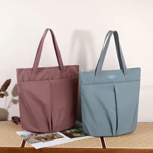 Waterproof nylon laptop tote bag casual shoulder bag large capacity commuting bag