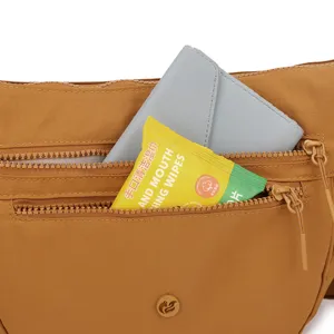 Casual nylon crossbody bag for women, lightweight multi-pocket water-resistant shoulder bag.