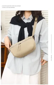 Casual nylon crossbody sling bag for daily commuting, lightweight and stylish unisex design.